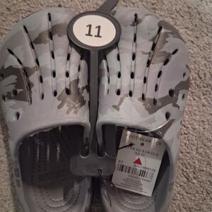 Gray Camouflage Kids Slippers